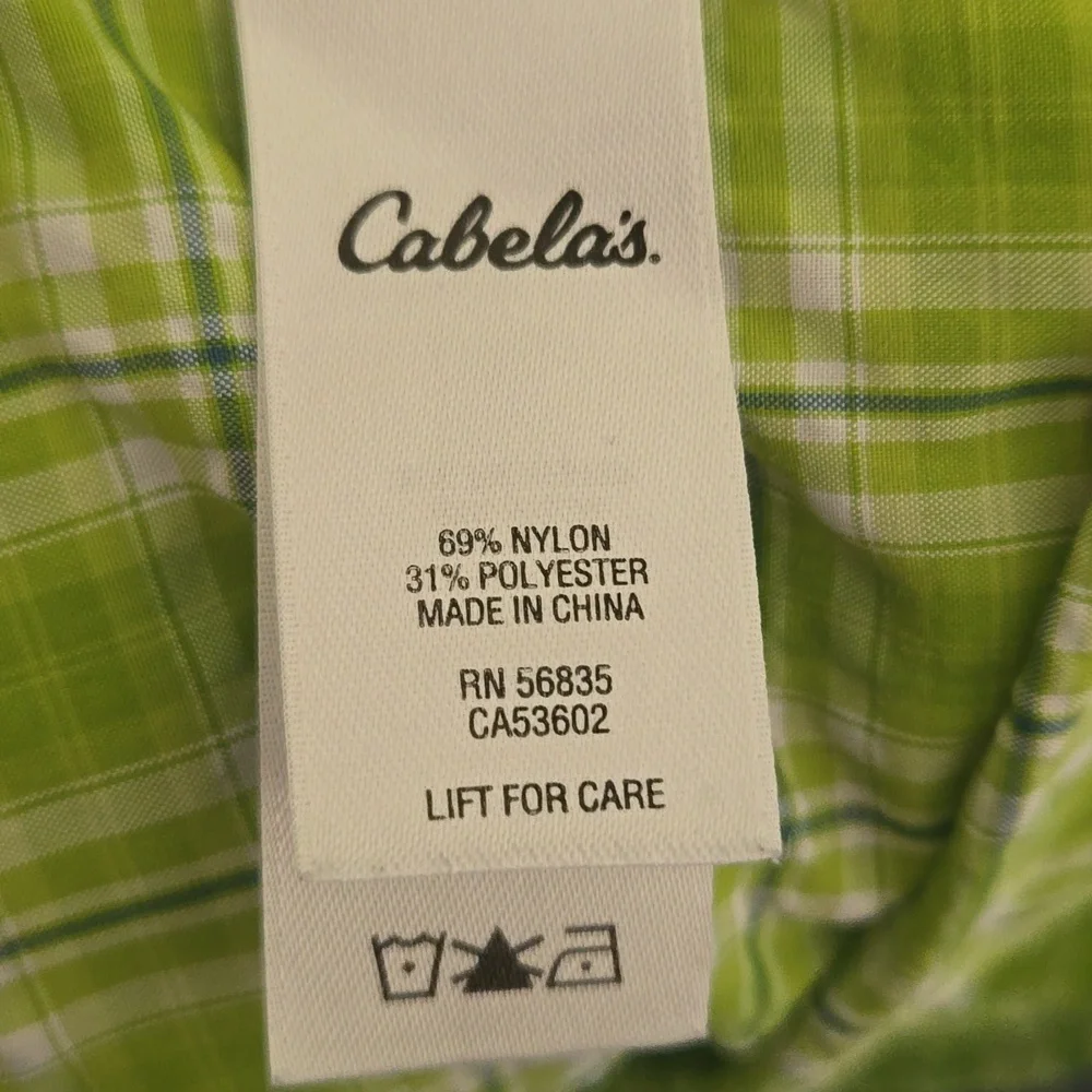 Cabela's plaid short sleeve shirt - Picture 8 of 10